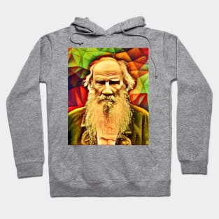 Leo Tolstoy Snow Portrait | Leo Tolstoy Artwork 9 Hoodie